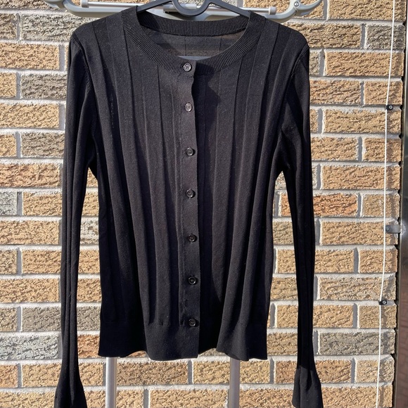 Lemaire crewneck  Ribbed Sweater-Knit Cardigan, women, size S - Picture 1 of 5